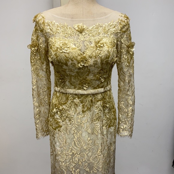 Montage by Liman long sleeves ombré lace gown - Picture 8 of 15